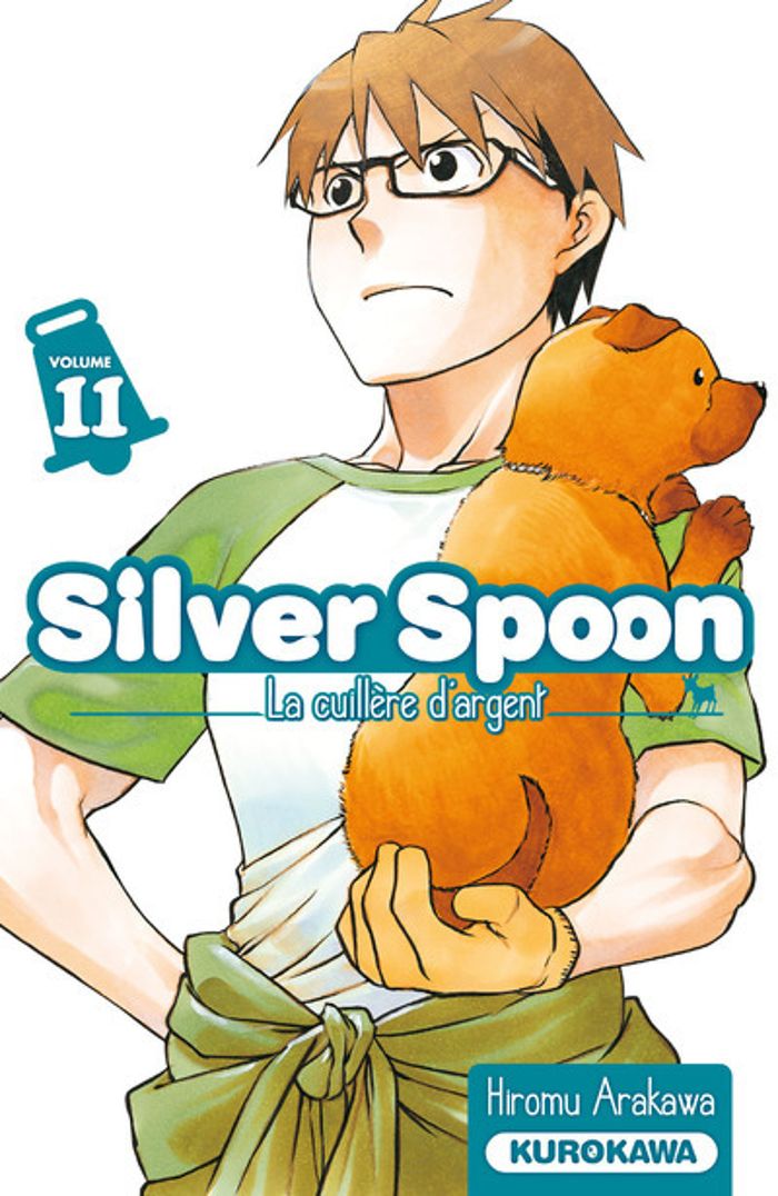 Couverture du livre « Silver spoon : la cuillère d'argent » de Hiromu Arakawa, librairie Les Contes Infusés à Corte