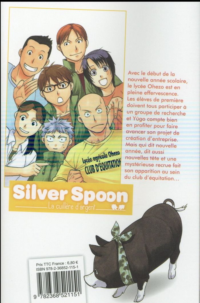Quatrième de couverture de « SILVER SPOON - TOME 12 »