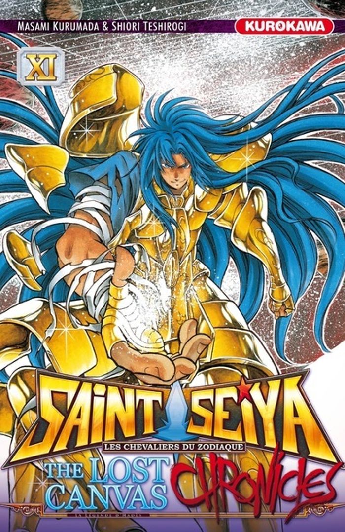 Couverture du livre « SAINT SEIYA - THE LOST CANVAS - CHRONICLES - TOME 11 » de Kurumada/teshirogi, librairie Les Contes Infusés à Corte