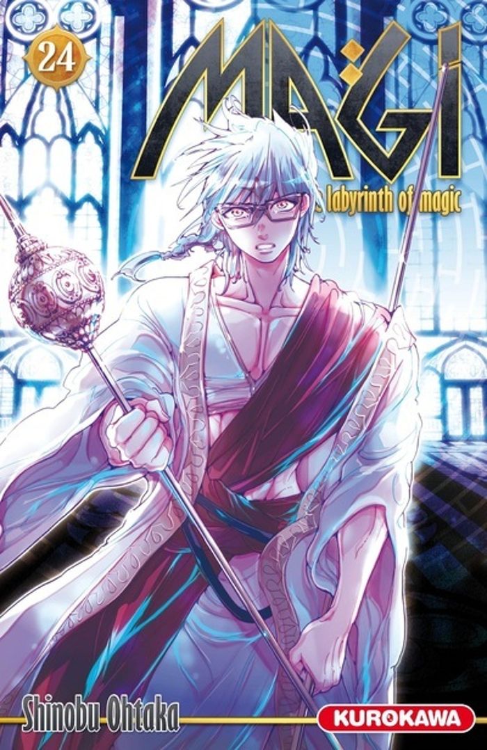 Couverture du livre « MAGI - THE LABYRINTH OF MAGIC - TOME 24 » de Shinobu Ohtaka, librairie Les Contes Infusés à Corte