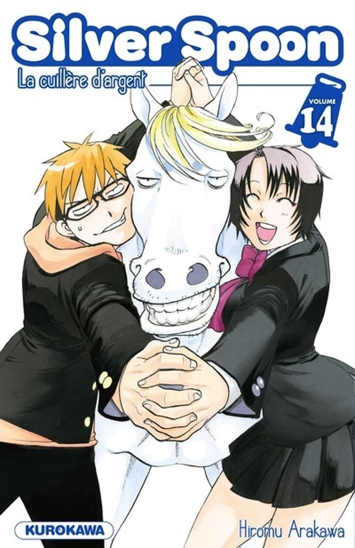 Couverture du livre « Silver spoon : la cuillère d'argent » de Hiromu Arakawa, librairie Les Contes Infusés à Corte