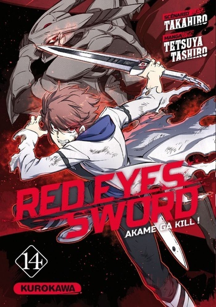 Couverture du livre « RED EYES SWORD - AKAME GA KILL ! - TOME 14 » de Takahiro/tashiro, librairie Les Contes Infusés à Corte