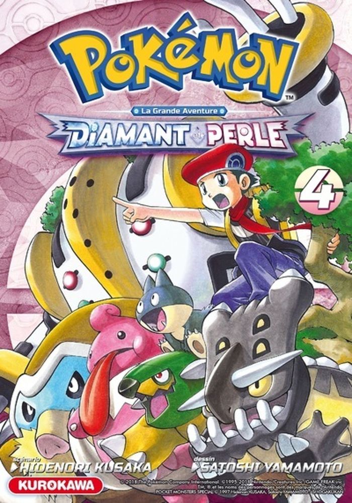 Couverture du livre « POKEMON DIAMANT PERLE / PLATINE - TOME 4 » de Kusaka/yamamoto, librairie Les Contes Infusés à Corte