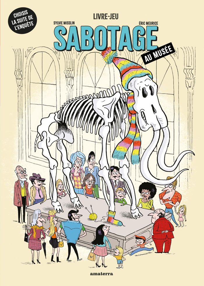 Couverture du livre « Sabotage au musée » de Sylvie Misslin, librairie Les Contes Infusés à Corte