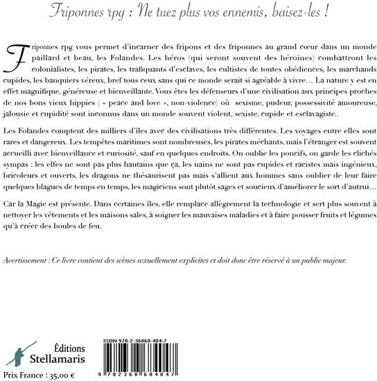 Quatrième de couverture de « FRIPONNES RPG LIVRE DE BASE »