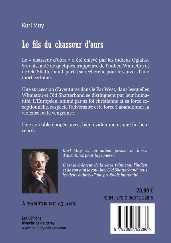 Quatrième de couverture de « LE FILS DU CHASSEUR D'OURS »