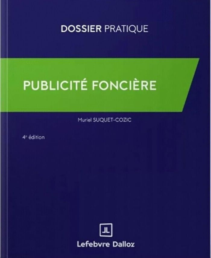 Couverture du livre « Publicité foncière » de Muriel Suquet-Cozic, librairie Les Contes Infusés à Corte