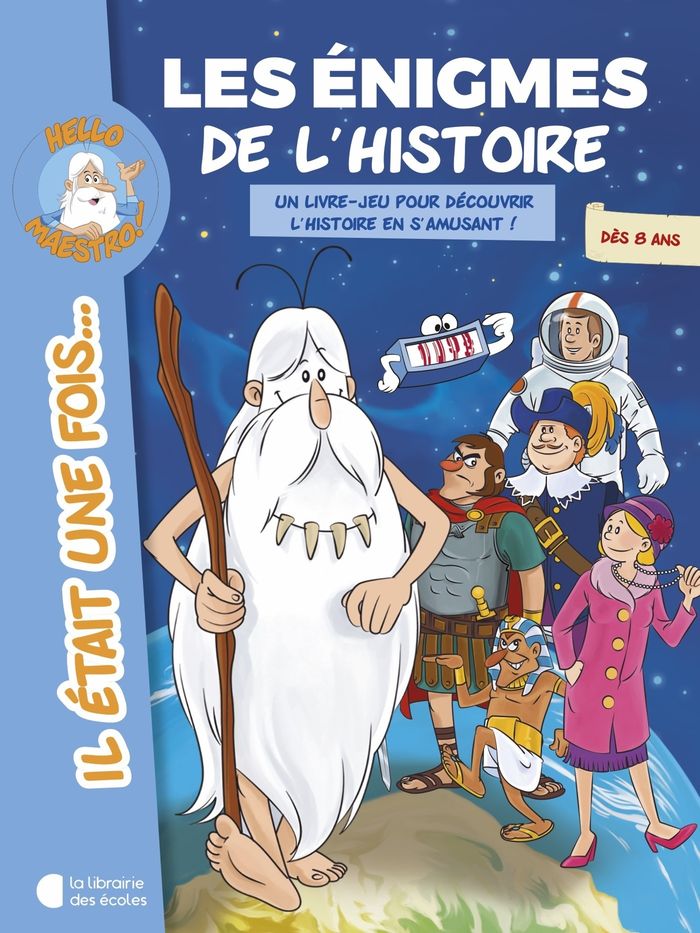 Couverture du livre « Les énigmes de l'histoire : un livre-jeu pour découvrir le corps humain en s'amusant ! » de Valérie Cluzel, librairie Les Contes Infusés à Corte