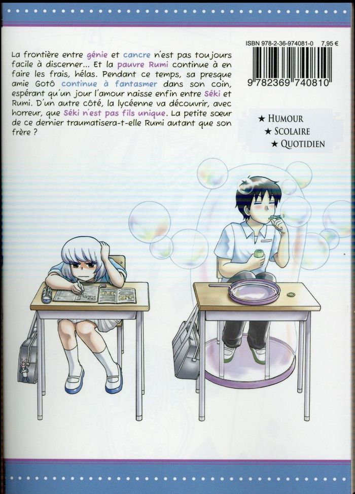 Quatrième de couverture de « SEKI, MON VOISIN DE CLASSE - TOME 3 »