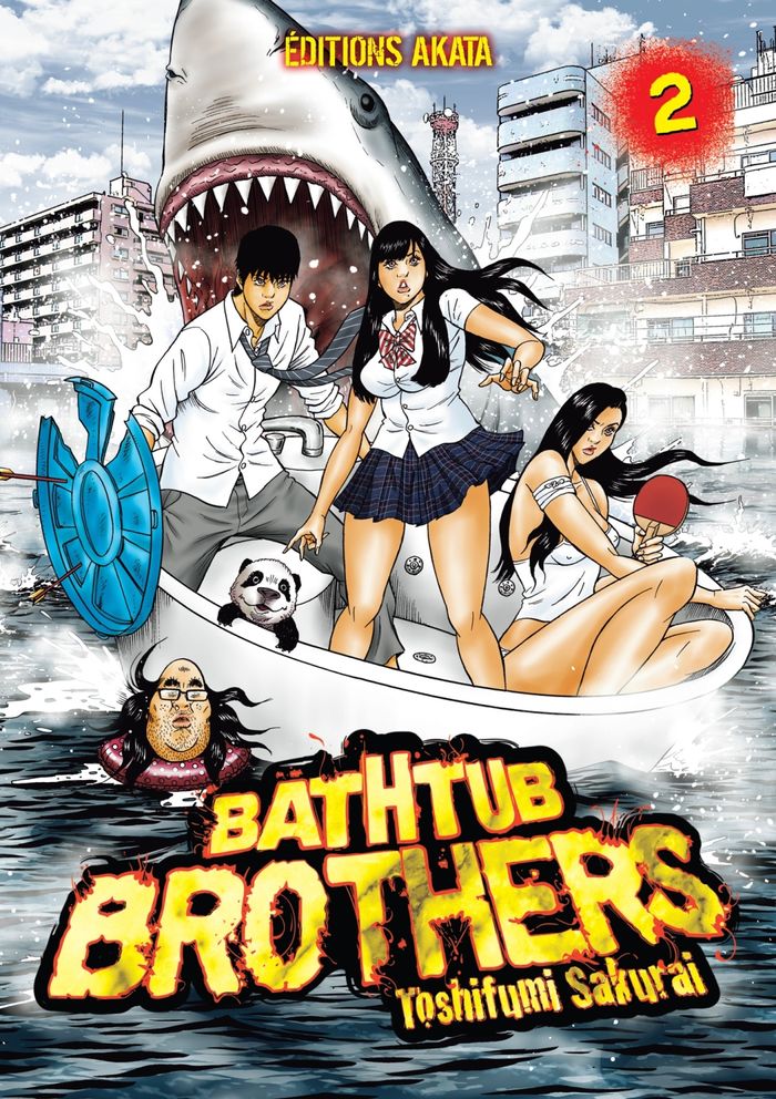 Couverture du livre « BATHTUB BROTHERS - TOME 2 » de Toshifumi Sakurai, librairie Les Contes Infusés à Corte