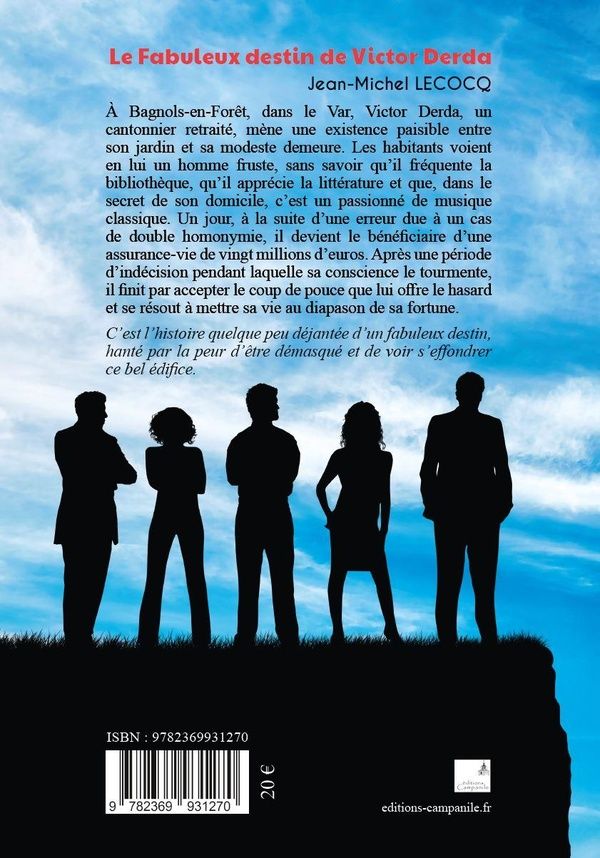 Quatrième de couverture de « Le fabuleux destin de Victor Derda »