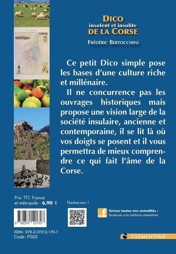 Quatrième de couverture de « Dico insolent et insolite de la Corse »