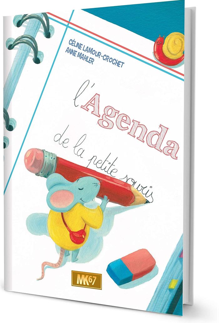 Couverture du livre « L'AGENDA DE LA PETITE SOURIS (LIVRE) » de Lamour-Crochet, librairie Les Contes Infusés à Corte