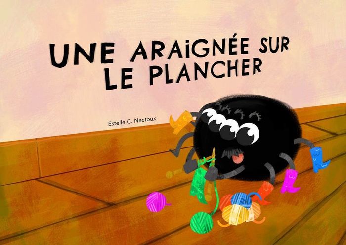 Couverture du livre « UNE ARAIGNEE SUR LE PLANCHER [KAMISHIBAI] » de Nectoux Estelle C., librairie Les Contes Infusés à Corte