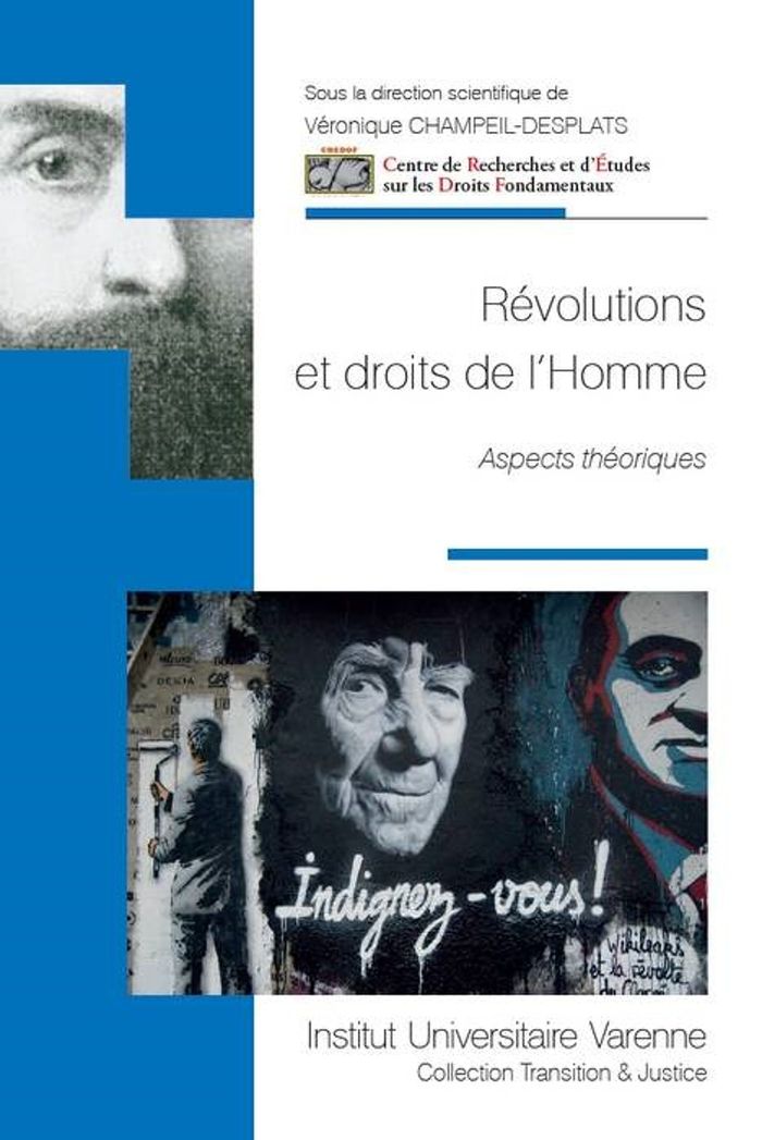 Couverture du livre « REVOLUTIONS ET DROITS DE L'HOMME - ASPECTS THEORIQUES » de V. Champeil-Desplats, librairie Les Contes Infusés à Corte