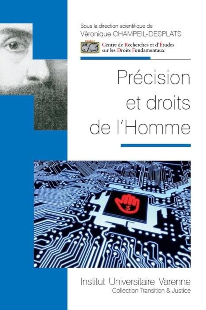 Couverture du livre « PRECISION ET DROITS DE L HOMME » de V. Champeil-Desplats, librairie Les Contes Infusés à Corte