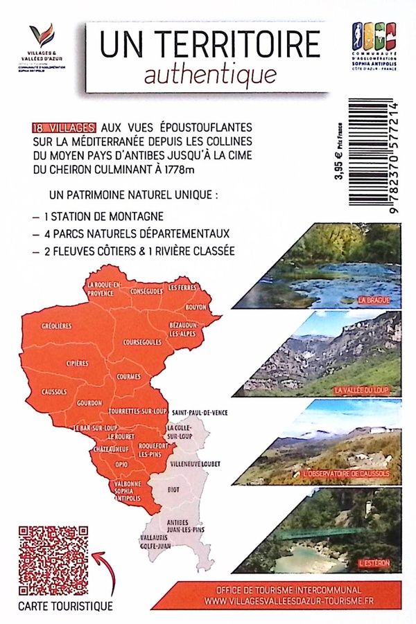 Quatrième de couverture de « Villages et vallées d'Azur : Patrimoine et traditiond »