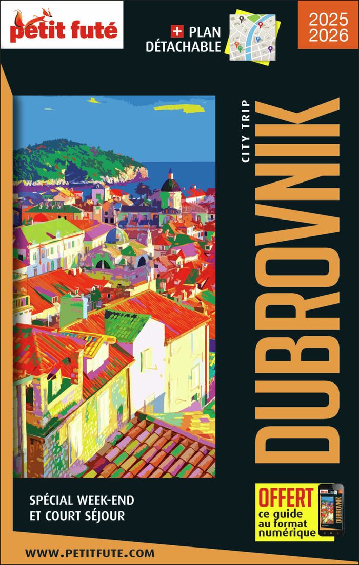 Couverture du livre « GUIDE DUBROVNIK CITY TRIP 2025/2026 CITY TRIP PETIT FUTE » de Auzias/labourdette, librairie Les Contes Infusés à Corte