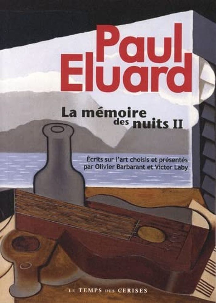 Couverture du livre « La mémoire des nuits » de Paul Éluard, librairie Les Contes Infusés à Corte