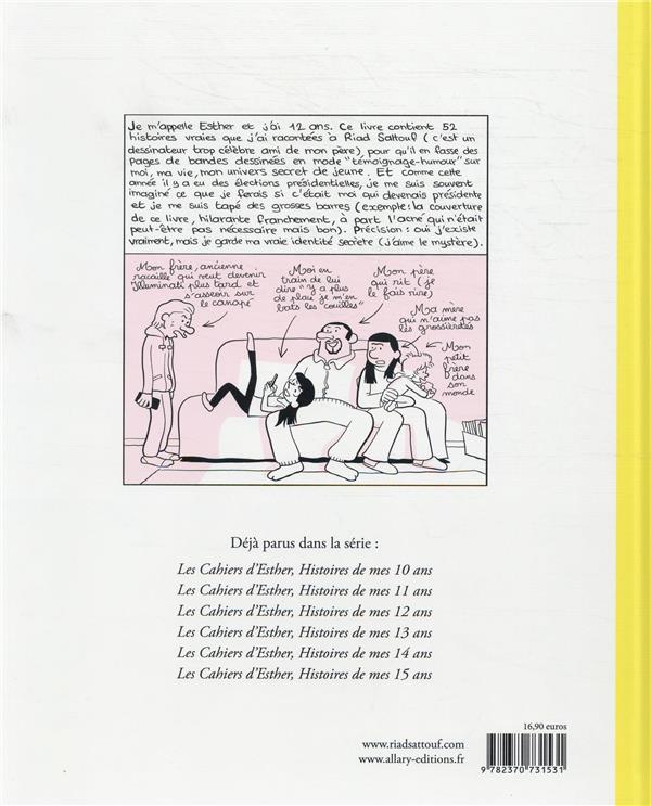 Quatrième de couverture de « Histoires de mes 12 ans »