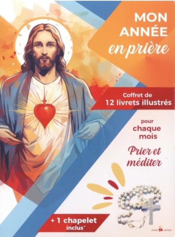 Couverture du livre « COFFRET MON ANNEE EN PRIERE » de Association Ephese, librairie Les Contes Infusés à Corte