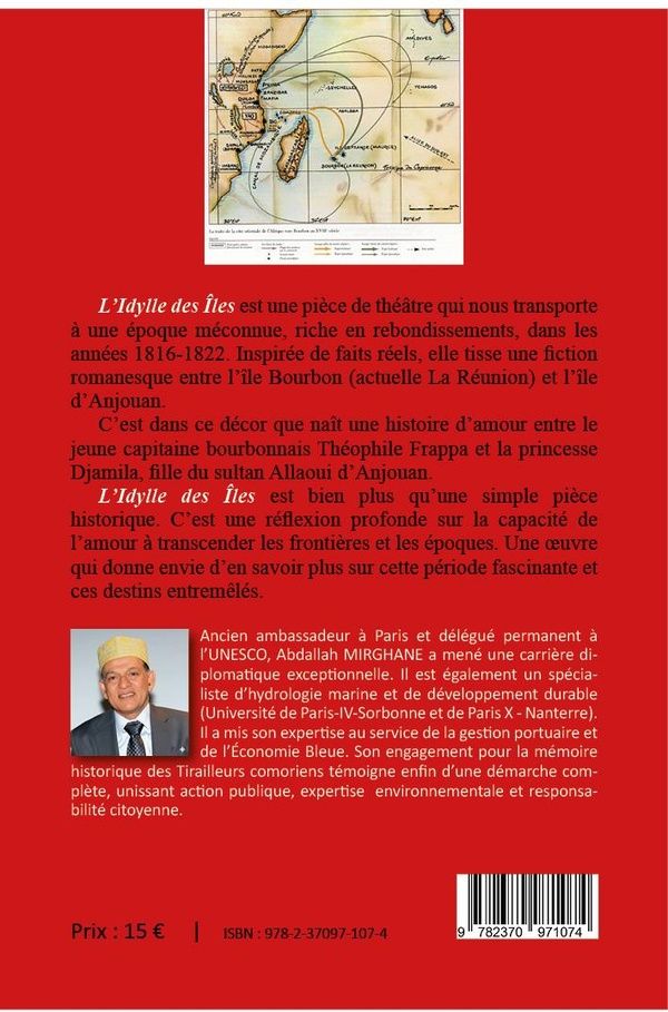Quatrième de couverture de « L'idylle des îles : Théâtre »
