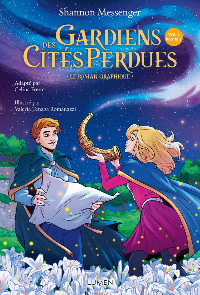 Couverture du livre « Gardiens des cités perdues : le roman graphique » de Shannon Messenger, librairie Les Contes Infusés à Corte
