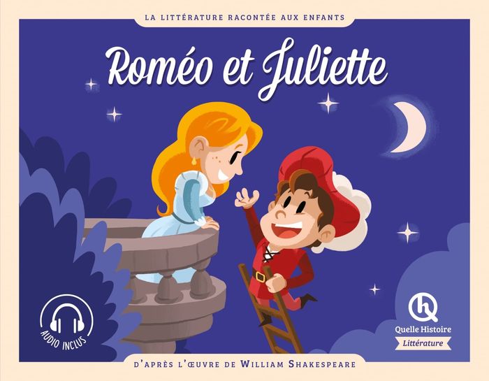 Couverture du livre « Roméo et Juliette » de d'après l'oeuvre de William Shakespeare, librairie Les Contes Infusés à Corte