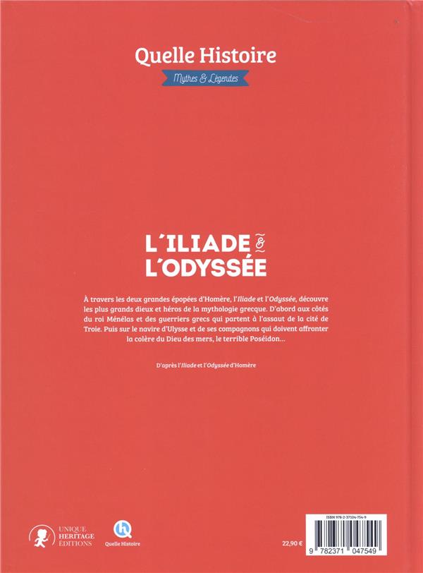 Quatrième de couverture de « L'Iliade : la guerre de Troie »