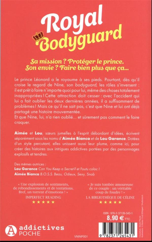 Quatrième de couverture de « Royal body guard »