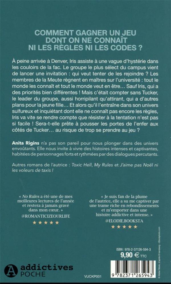 Quatrième de couverture de « No rules »