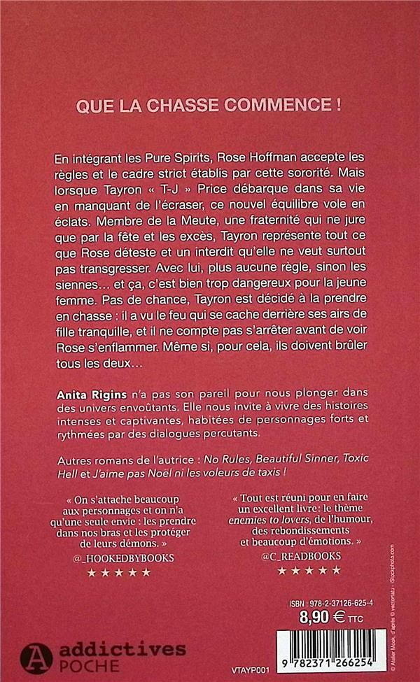 Quatrième de couverture de « My rules »