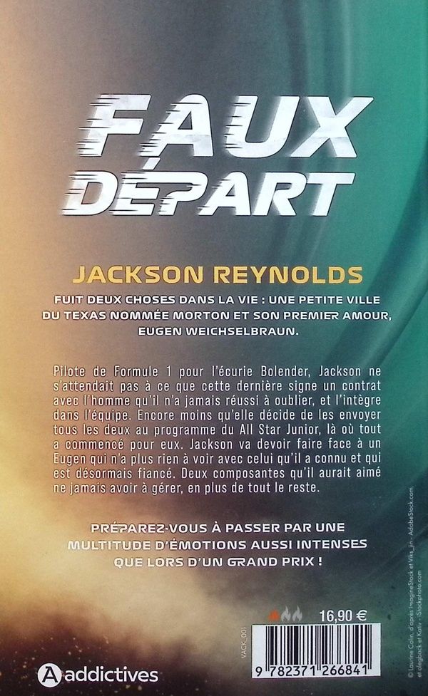 Quatrième de couverture de « Faux départ : les frères Reynolds »