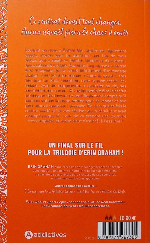 Quatrième de couverture de « Heart legacy »