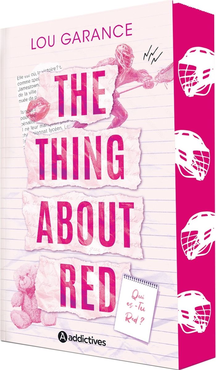 Couverture du livre « The thing about Red » de Lou Garance, librairie Les Contes Infusés à Corte