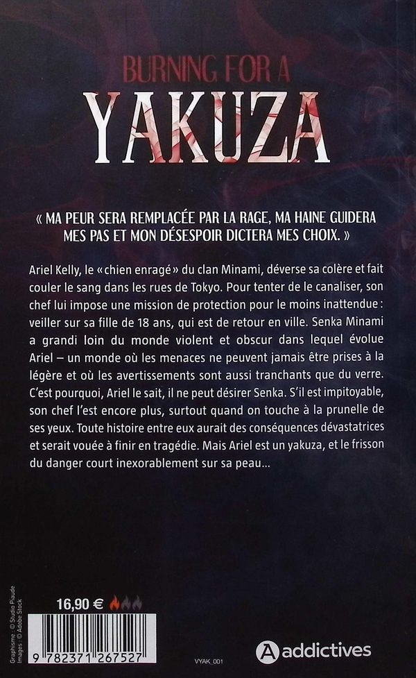 Quatrième de couverture de « Burning for a yakuza »