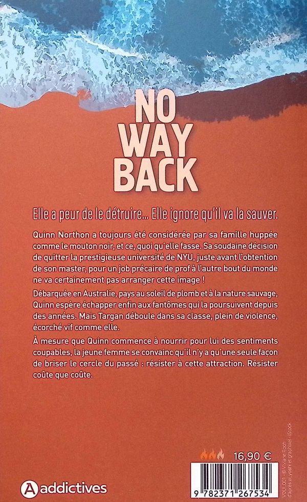 Quatrième de couverture de « No way back »