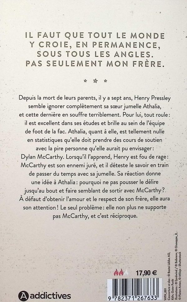 Quatrième de couverture de « Lessons in faking »
