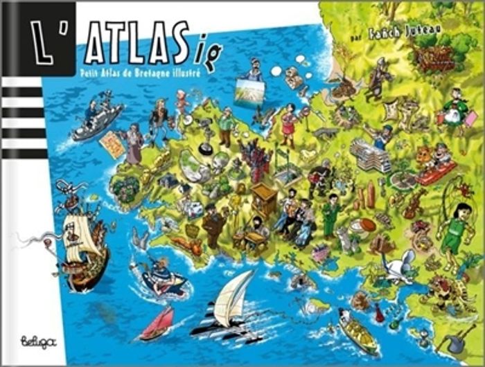 Couverture du livre « ATLAS(IG) BREIZH » de Fanch Juteau, librairie Les Contes Infusés à Corte