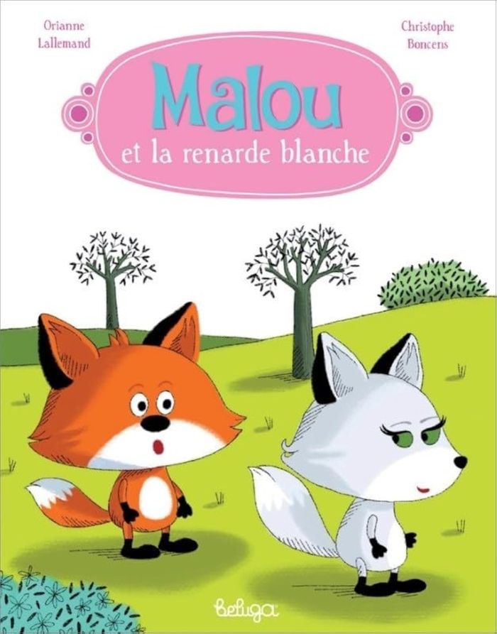 Couverture du livre « Malou et la renarde blanche » de Orianne Lallemand, librairie Les Contes Infusés à Corte