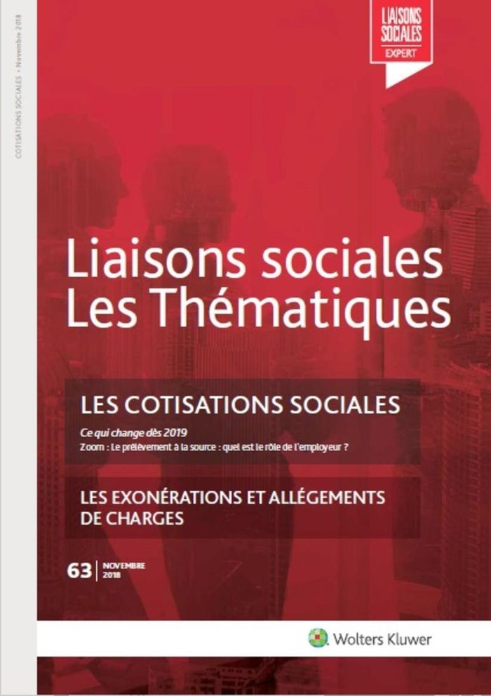 Couverture du livre « LES COTISATIONS SOCIALES - CE QUI CHANGE DES 2019. ZOOM : LE PRELEVEMENT A LA SOURCE, QUEL EST LE RO » de Andre/limou/fricotte, librairie Les Contes Infusés à Corte