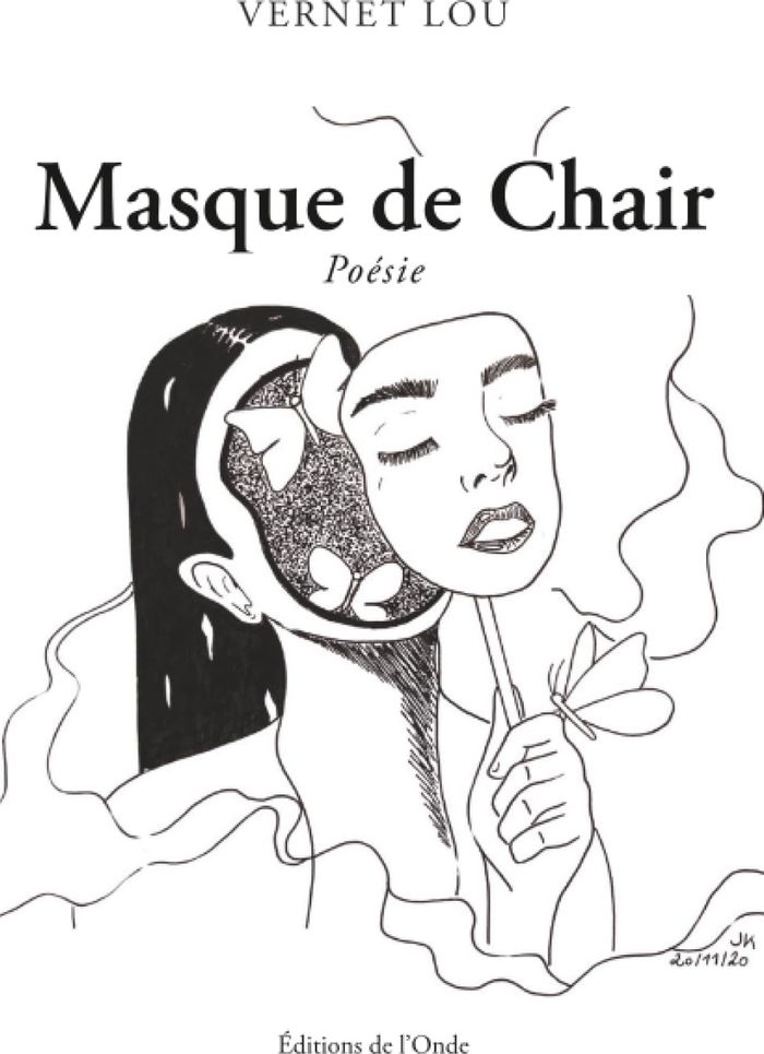 Couverture du livre « Masque de chair : poésie » de Lou Valérie Vernet, librairie Les Contes Infusés à Corte
