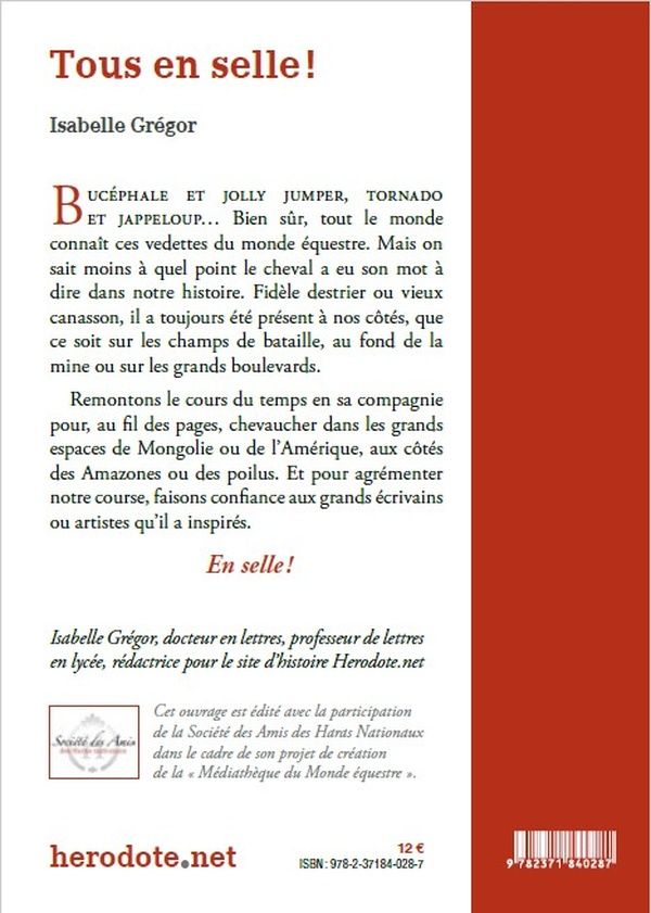 Quatrième de couverture de « TOUS EN SELLE ! »