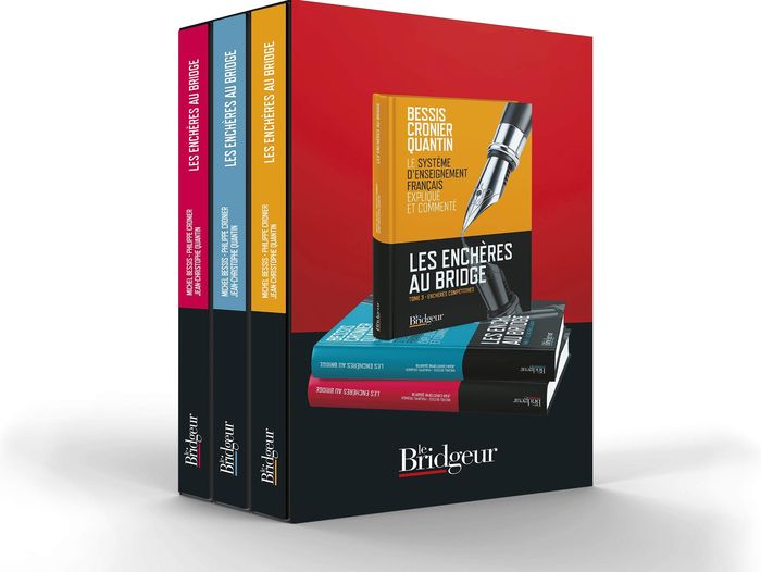 Couverture du livre « PACK COFFRET COLLECTOR LES ENCHERES AU BRIDGE T1, 2 ET 3 » de Bessis-Cronier-Quant, librairie Les Contes Infusés à Corte