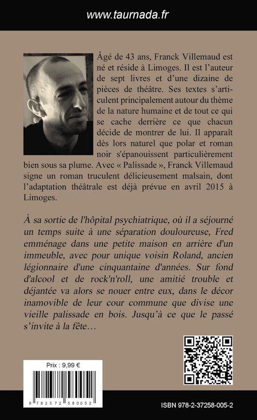 Quatrième de couverture de « PALISSADE »