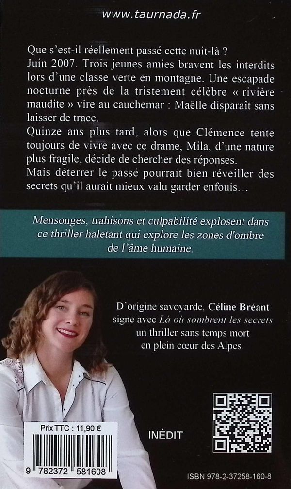 Quatrième de couverture de « Là où sombrent les secrets »