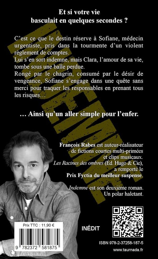 Quatrième de couverture de « Indemne »