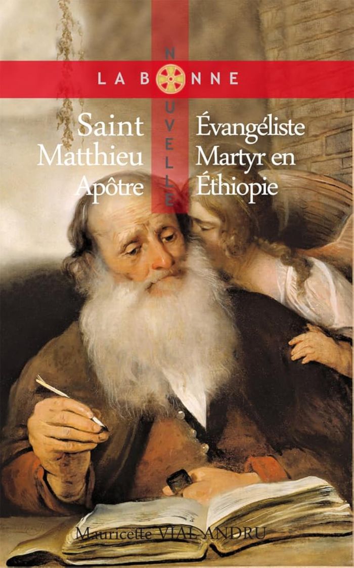 Couverture du livre « SAINT MATTHIEU, APOTRE, EVANGELISTE, MARTYR - L'APOTRE DES ETHIOPIENS » de M. Vial-Andru, librairie Les Contes Infusés à Corte