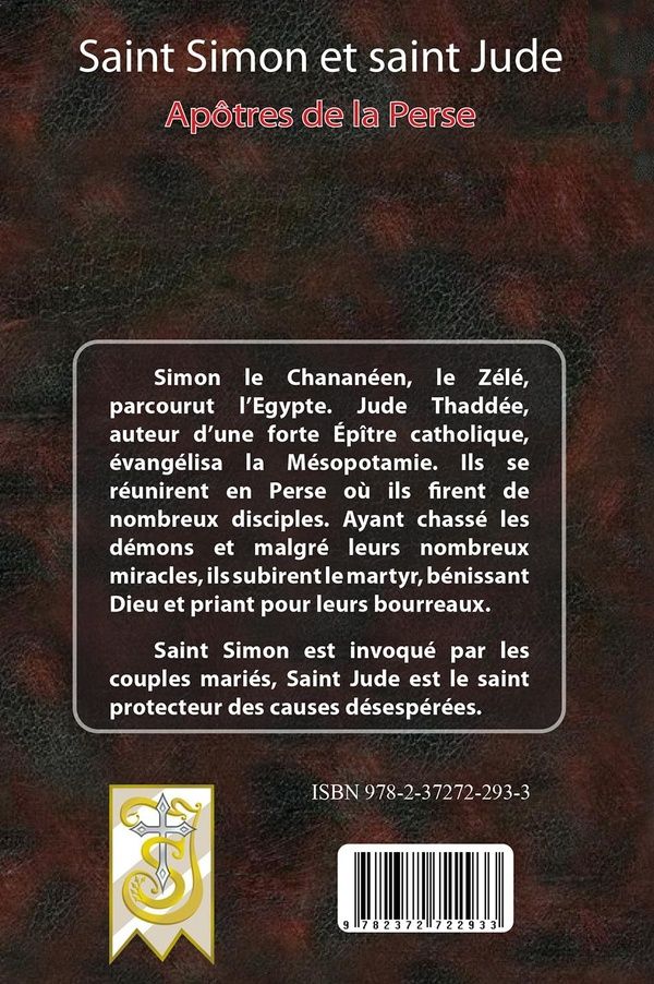 Quatrième de couverture de « Saints Simon et Jude : apôtres de la Perse »