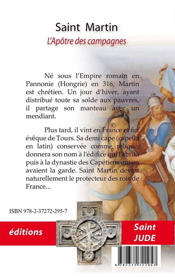 Quatrième de couverture de « Saint Martin : l'apôtre des campagnes »